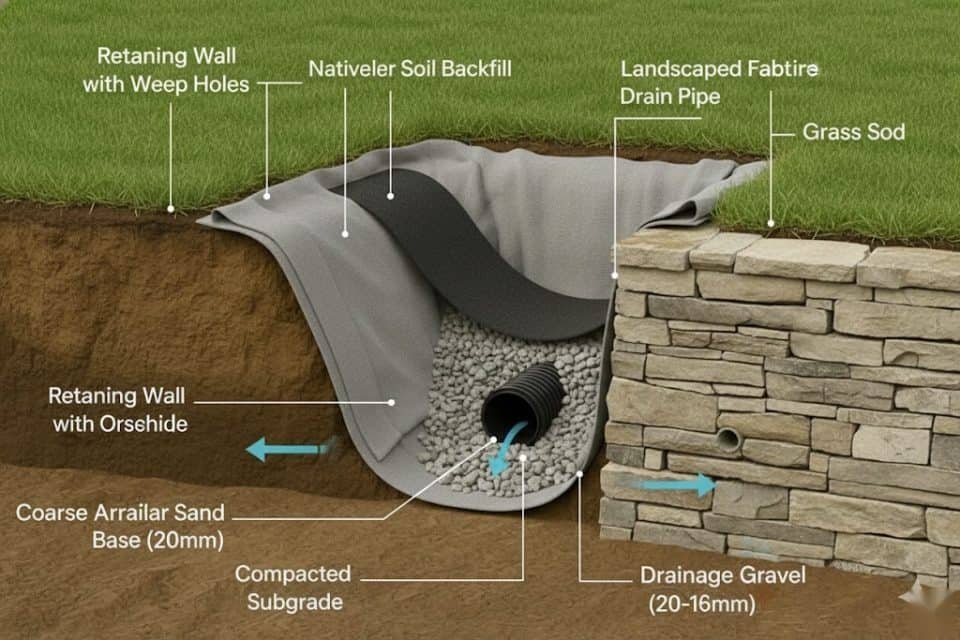 What is a French Drain? and How to Install a French Drain in 8 Easy ...