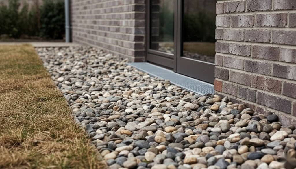 A pavement regarding french drains