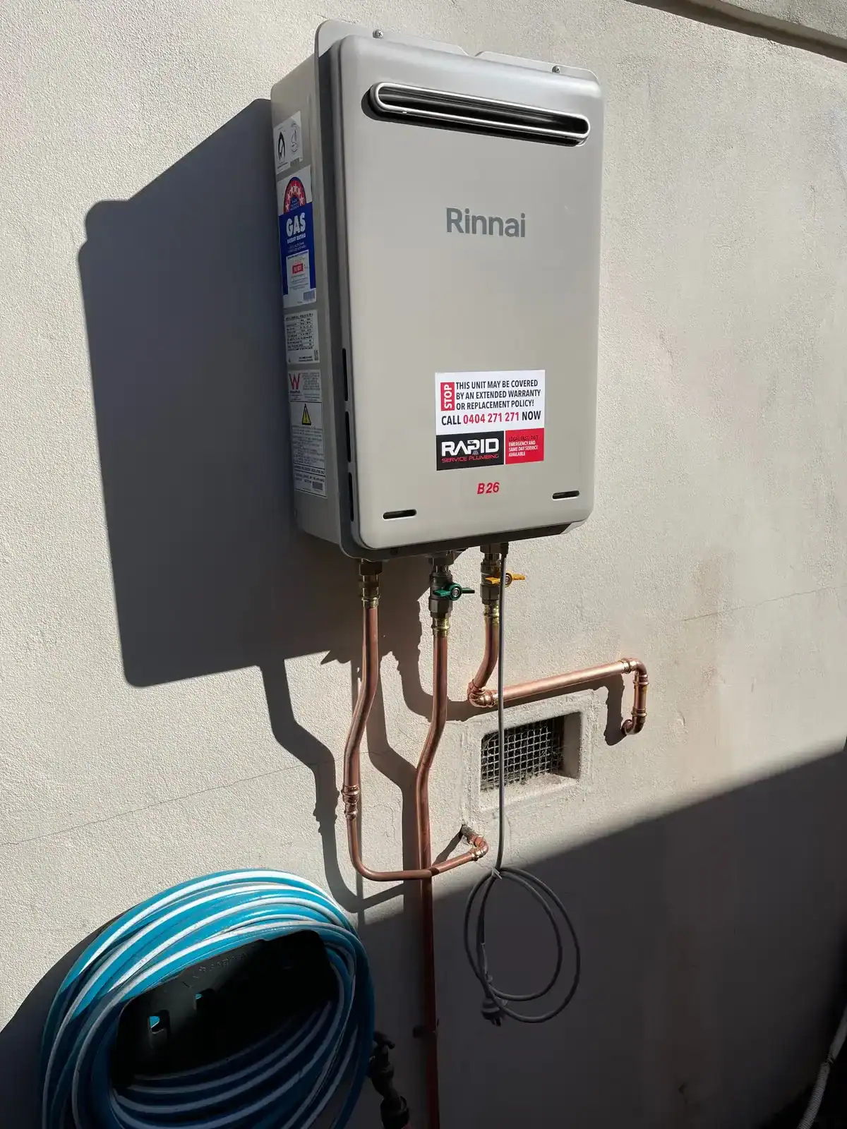 Gas hot water