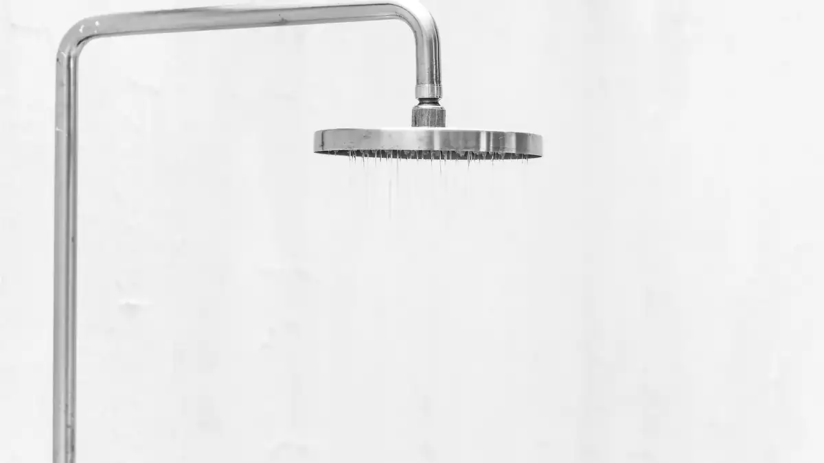 Shower head with a light flow of water